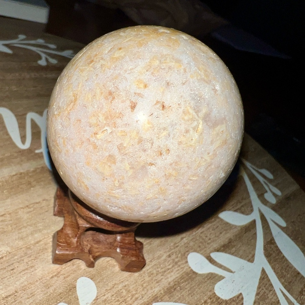 Large Sunstone Crystal Sphere 55mm